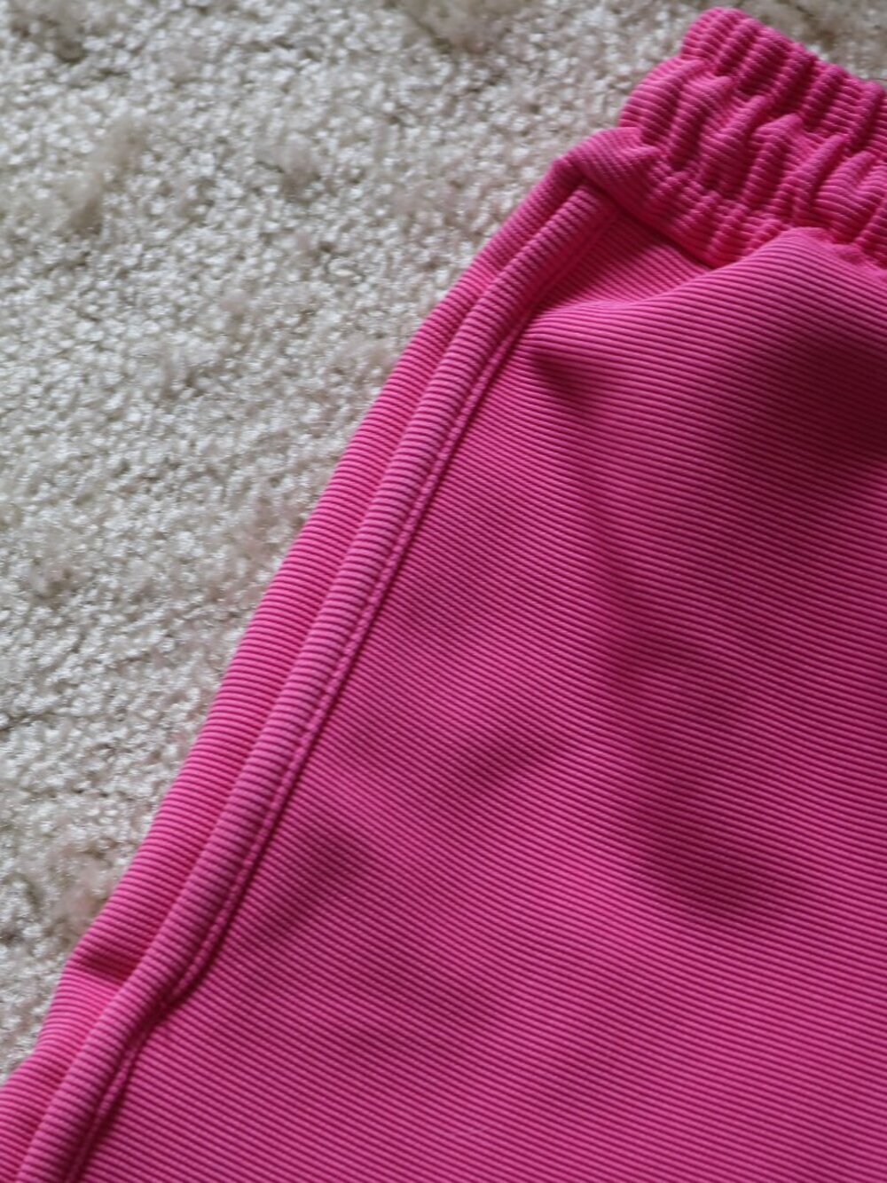 entro Bright Pink Athletic Drawstring Shorts - Picture 2 of 4